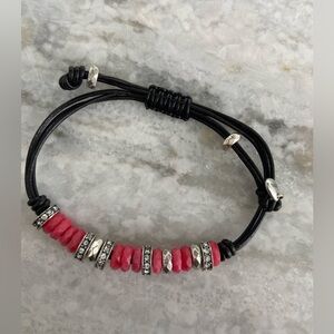 Upcycled preowned Fossil bracelet slide cord